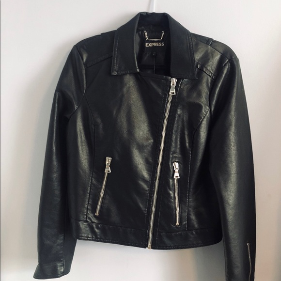 *SOLD* EXPRESS Moto Jacket with zippers - Picture 3 of 6
